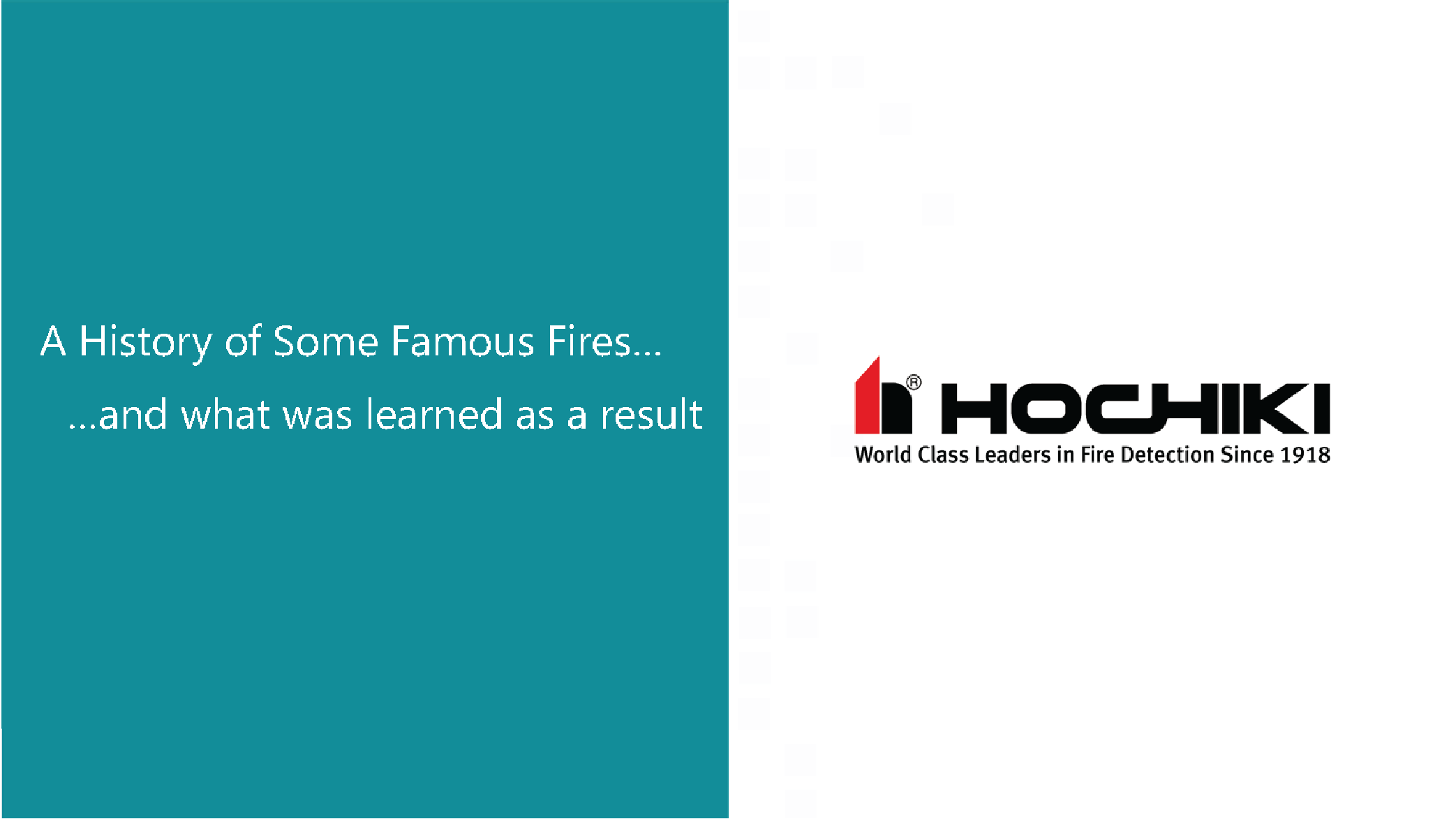 Brief History of Famous Fires & Code Developments
