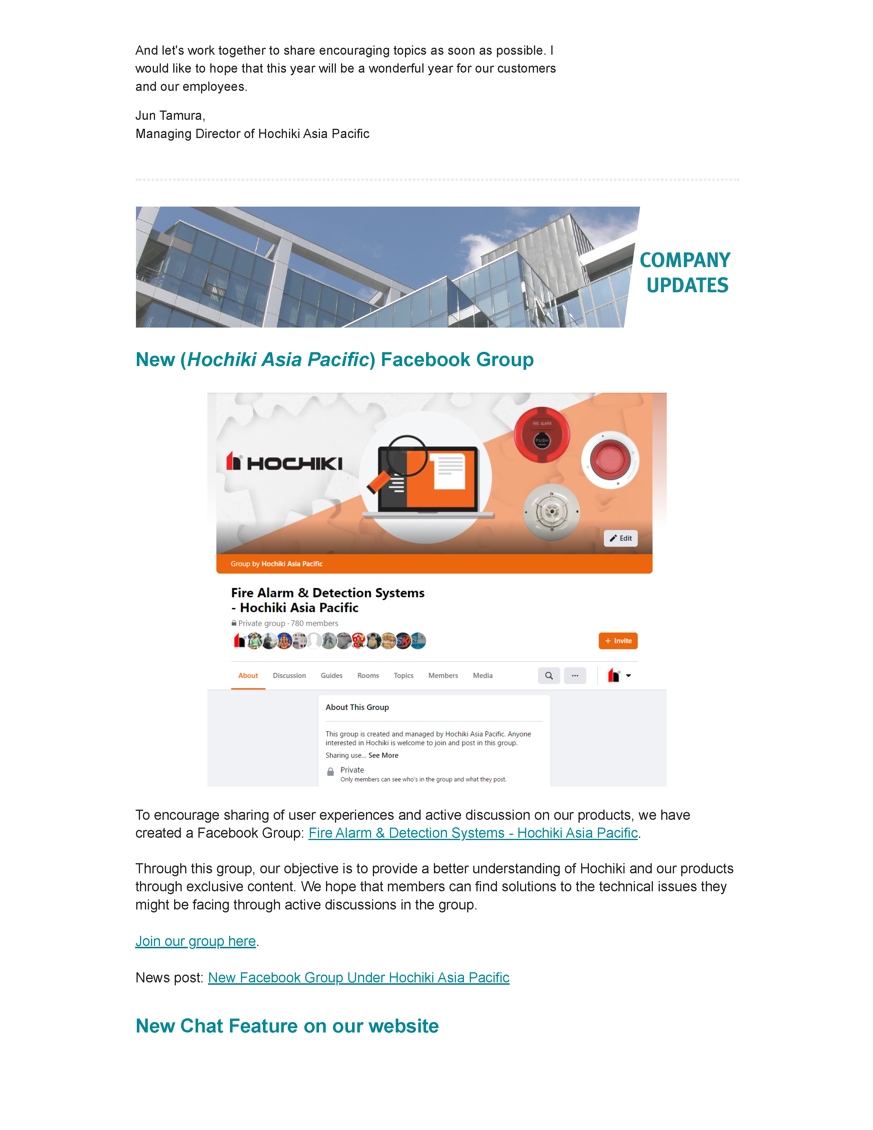 Hochiki Asia Pacific - Newsletter (Jun/Jul 2021) Page 02