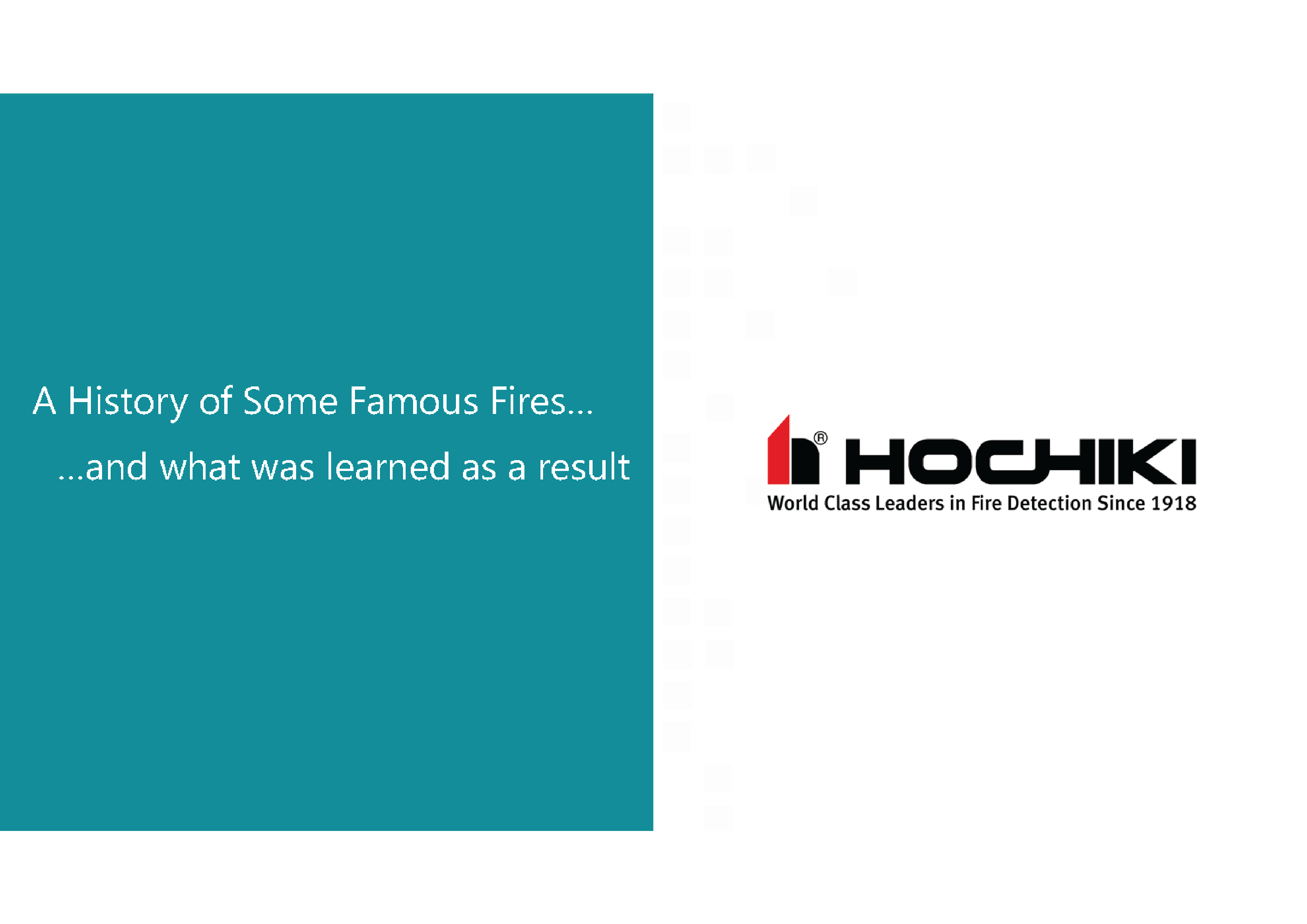 Brief History of Famous Fires & Code Developments