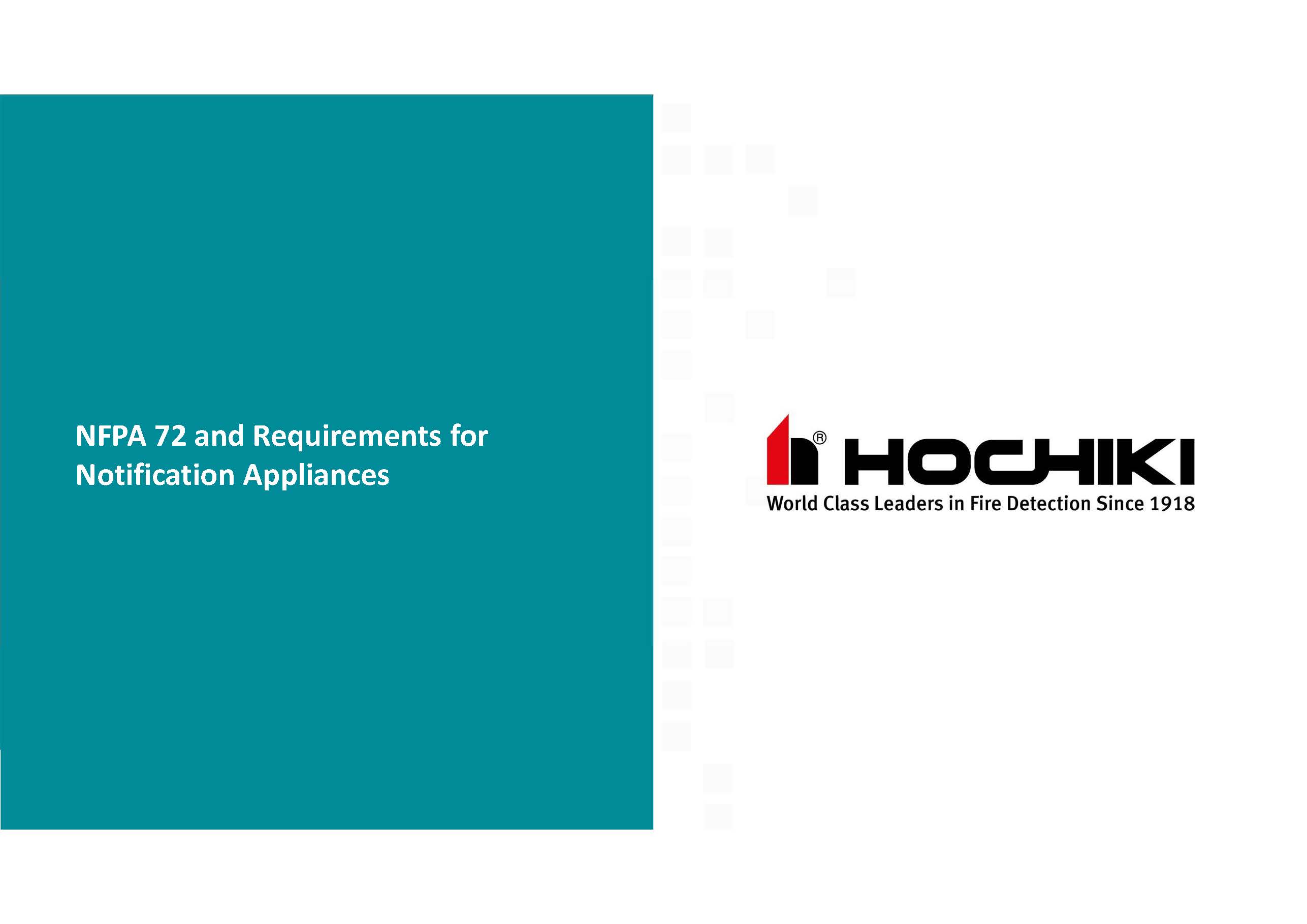 NFPA 72 and Requirements for Notification Appliances